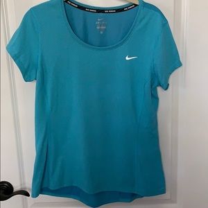 Nike blue dri fit shirt